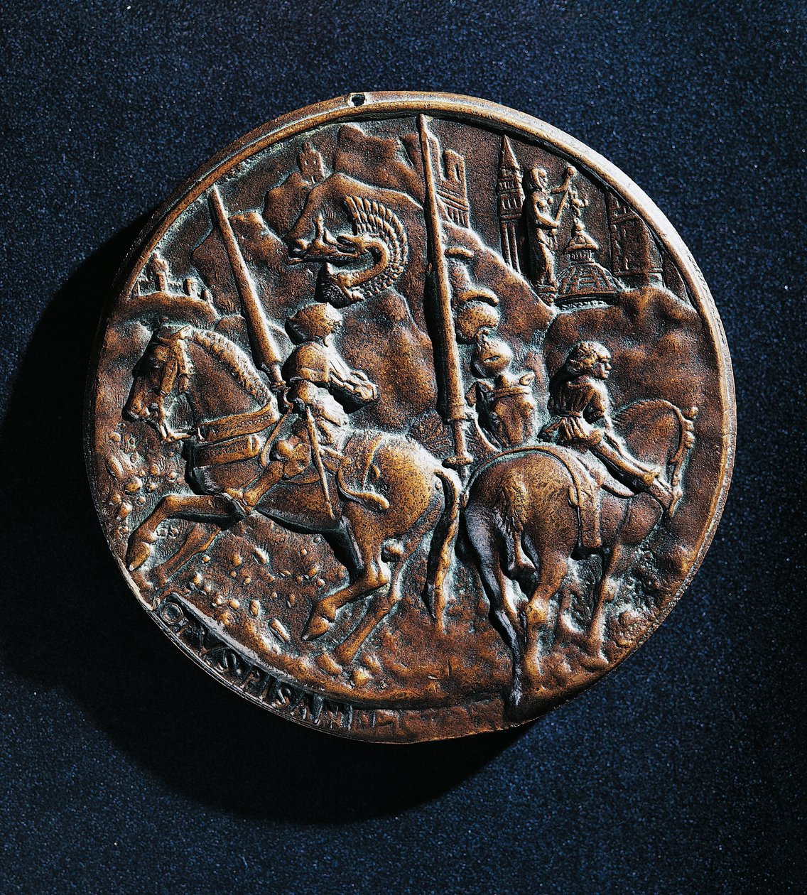 Medalj av Filippo Maria Visconti (1392-1447) av Antonio Pisanello