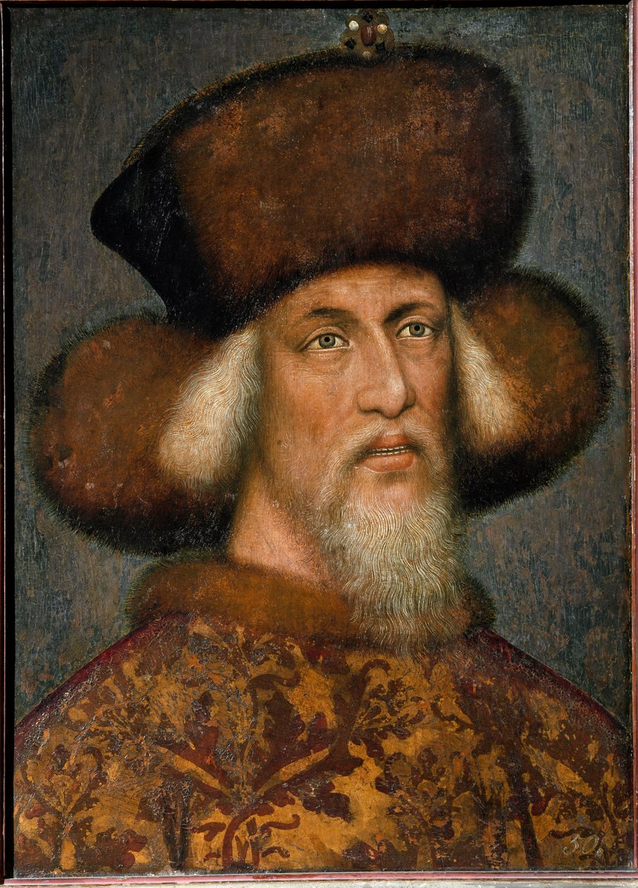 Porträtt av Sigismund I av det heliga riket av Antonio Pisanello