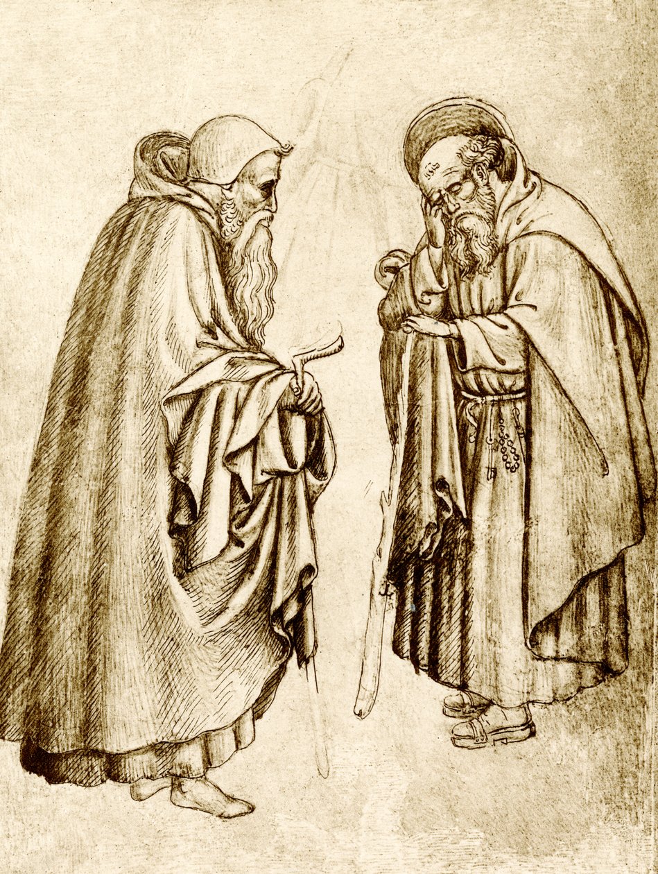 Två munkar av Antonio Pisanello