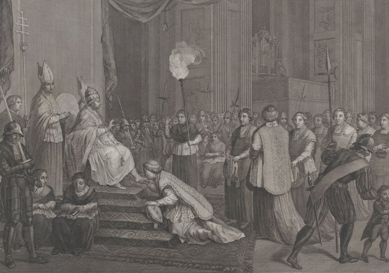 Kröningen av påven Pius VI, 1801. av Antonio Poggioli