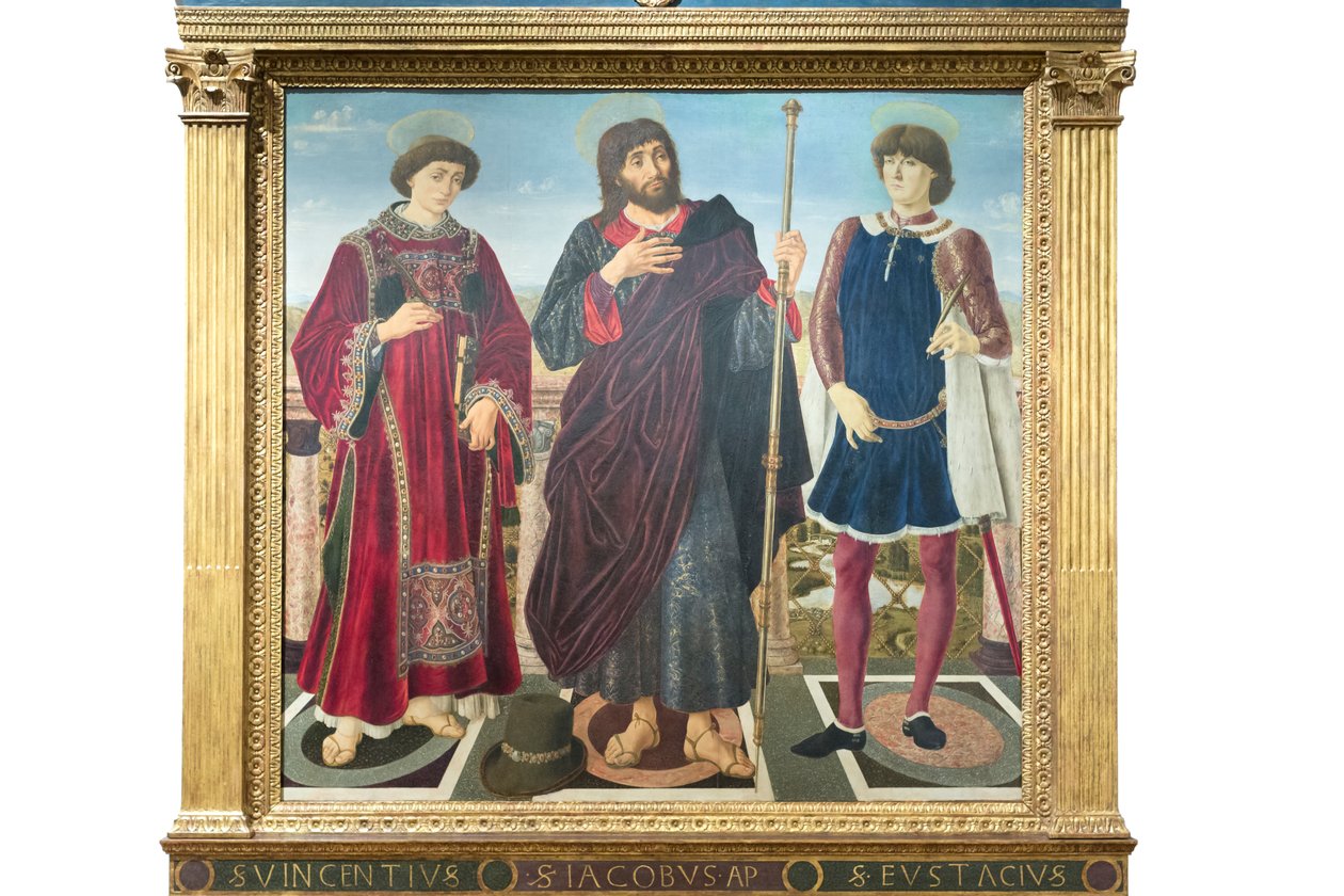 St Vincent, St James och St Eustace av Antonio Pollaiolo