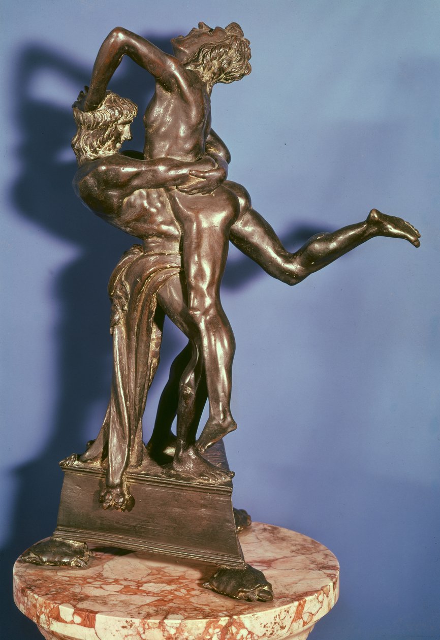 Herkules och Antaeus, 1475 (brons) (se även 79920) av Antonio Pollaiuolo
