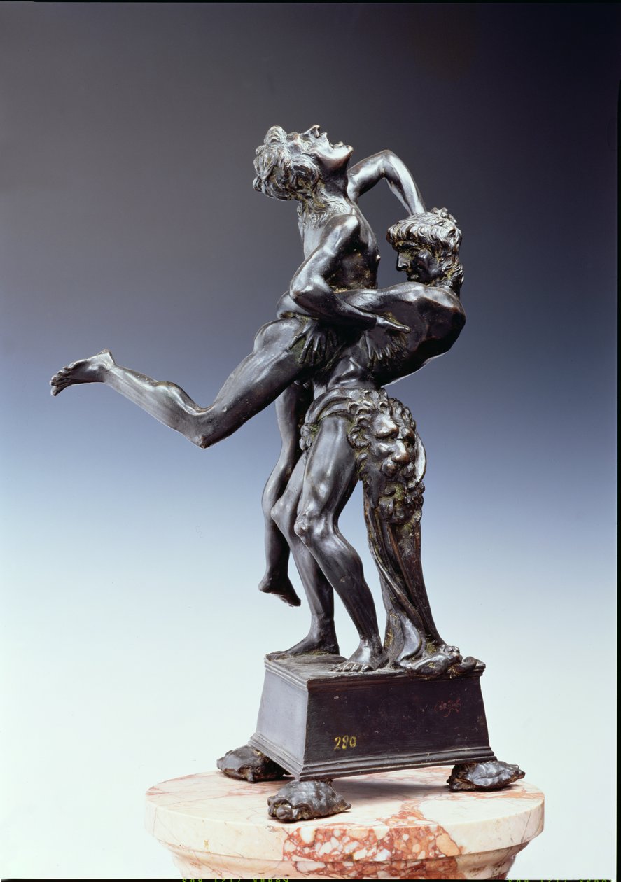 Herkules och Antaeus, ca 1475-80 (brons) (se även 79921) av Antonio Pollaiuolo