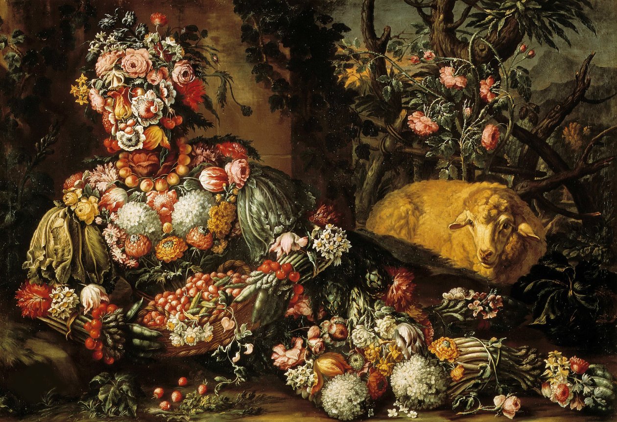 De fyra årstiderna: Våren, mellan 1685 och 1695. av Antonio Rasio