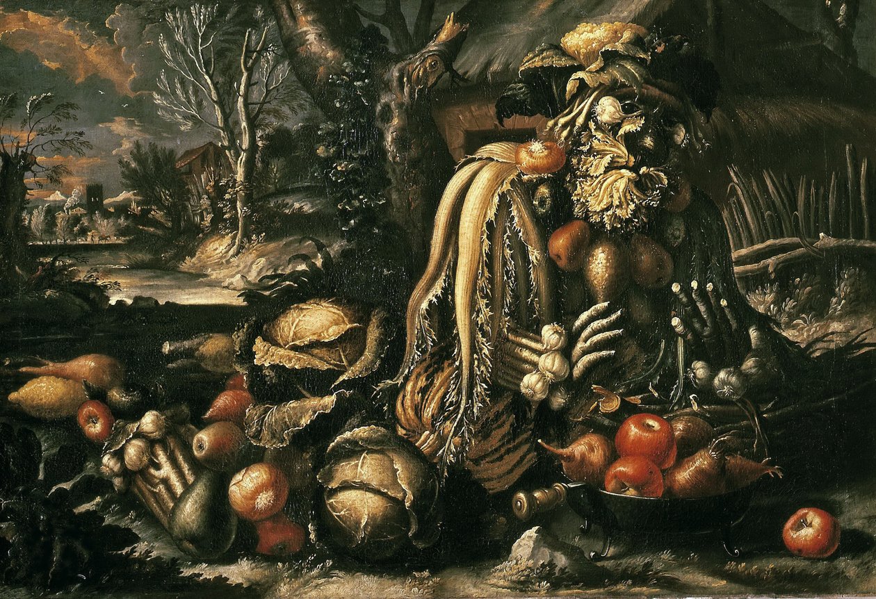 De fyra årstiderna: vinter, mellan 1685 och 1695. av Antonio Rasio