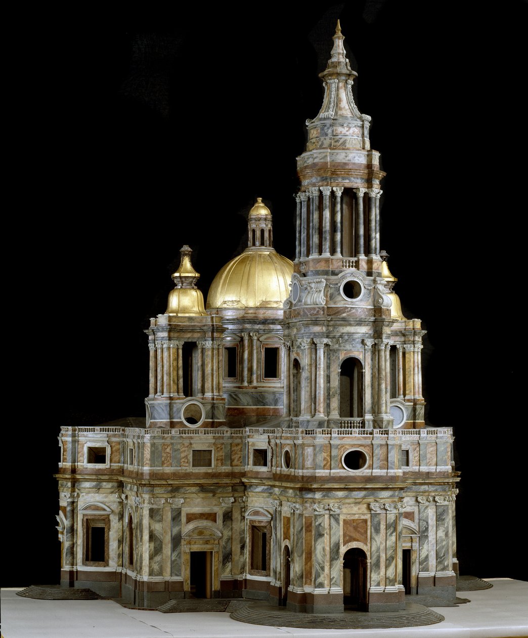 Modell av katedralen St. Isaac av Dalmatien i Sankt Petersburg av Antonio Rinaldi