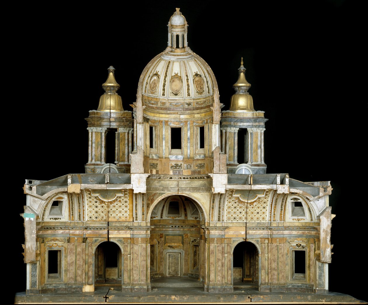 Modell av katedralen St. Isaac av Dalmatien i Sankt Petersburg, 1767-69 av Antonio Rinaldi
