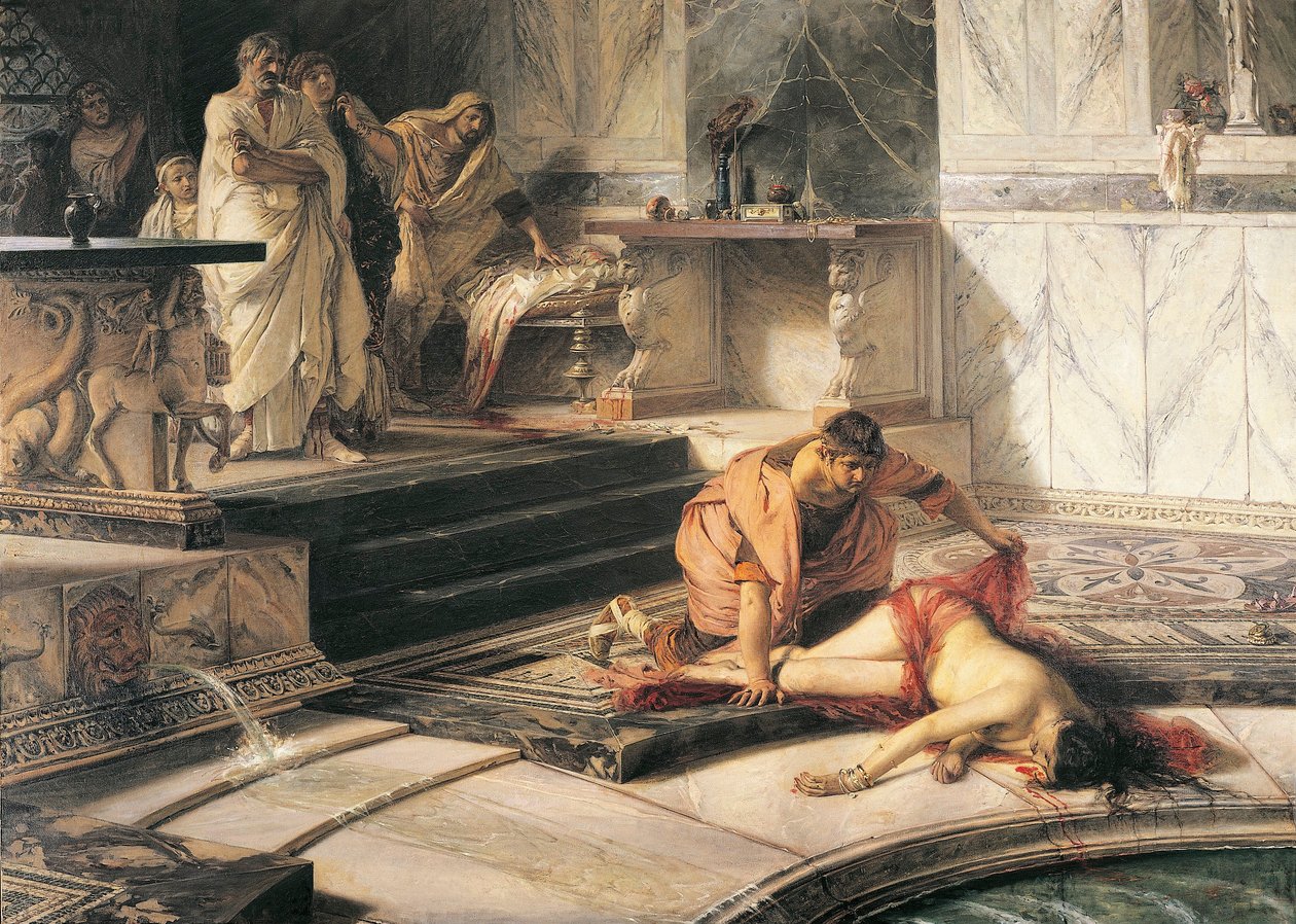 Italien, Cremona, Nero och Agrippina av Antonio Rizzi