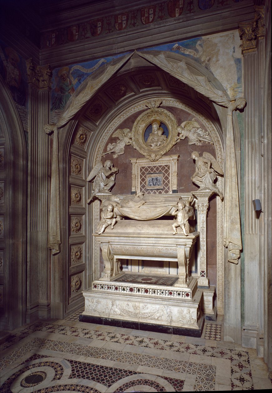 Kardinal av Portugals grav, James av Portugal. Skulptur av Antonio Rossellino