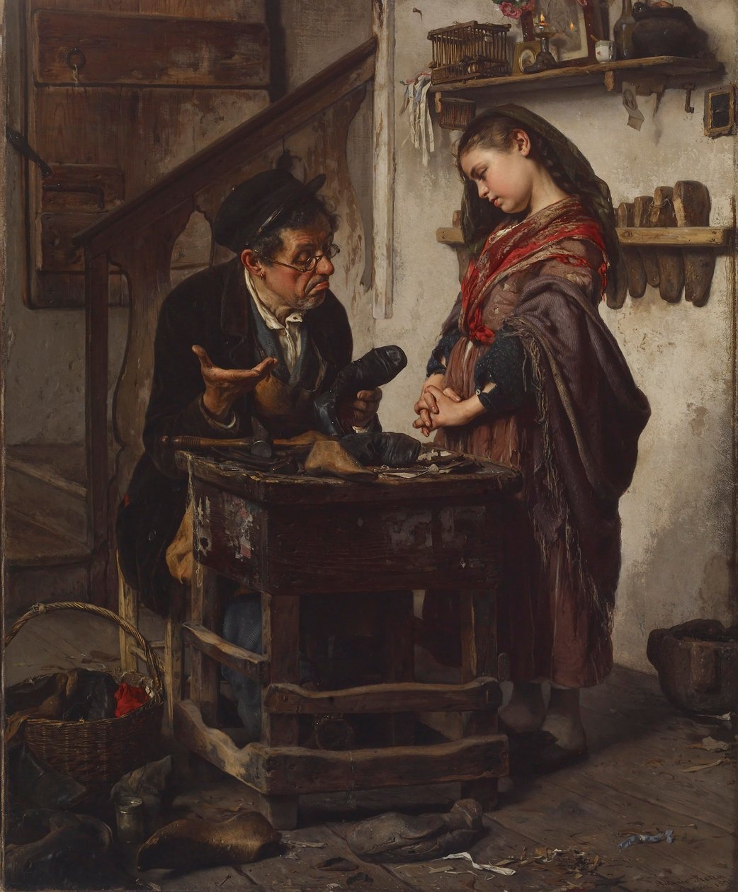 The Hopeless Case, 1871 (olja på tyg) av Antonio Rotta