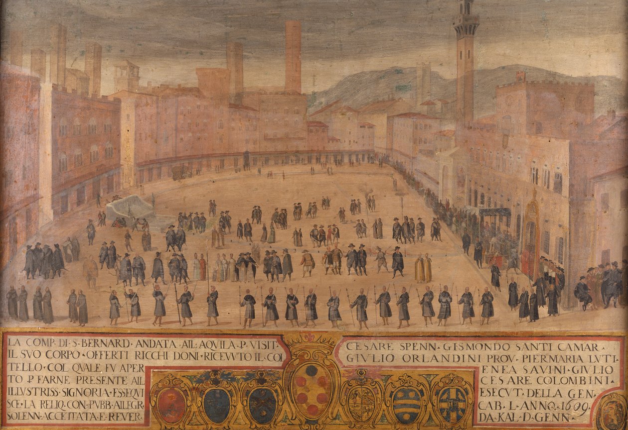 Återkomsten av Company of Saint Bernardino från L