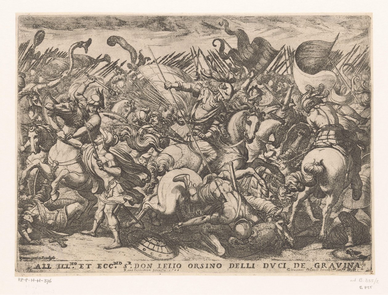 Kavalleri och infanteri i strid Battle Scenes (serie 3) (serietitel) av Antonio Tempesta