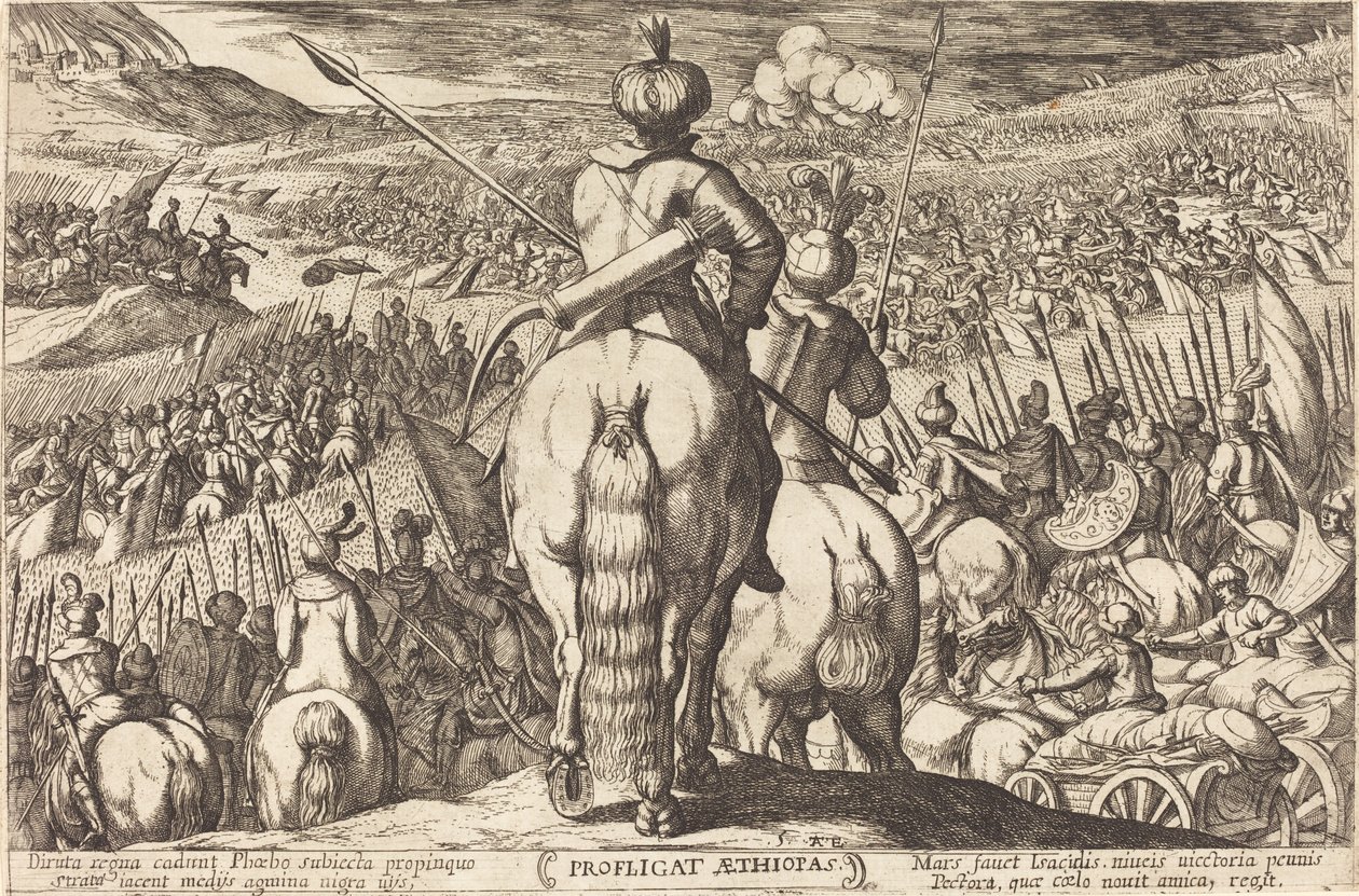 Etiopiernas nederlag av Antonio Tempesta
