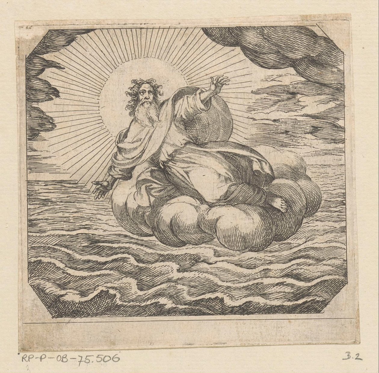 Gud skapar himmel och jord Skapande (serietitel) av Antonio Tempesta