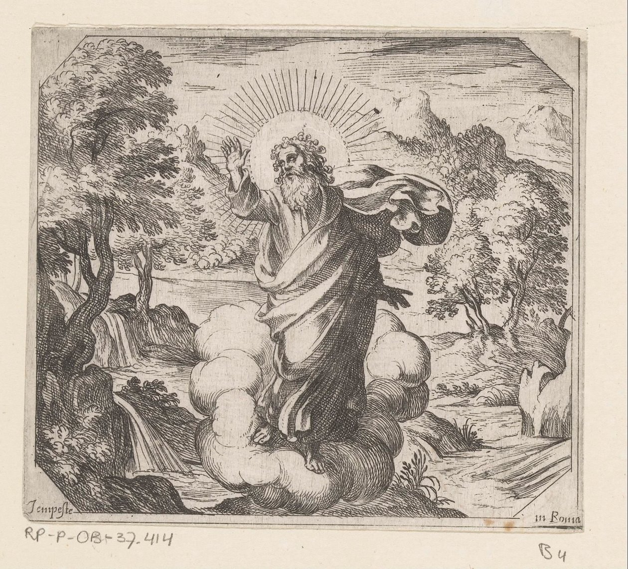Gud skapar växter och träd The Creation (serietitel) av Antonio Tempesta