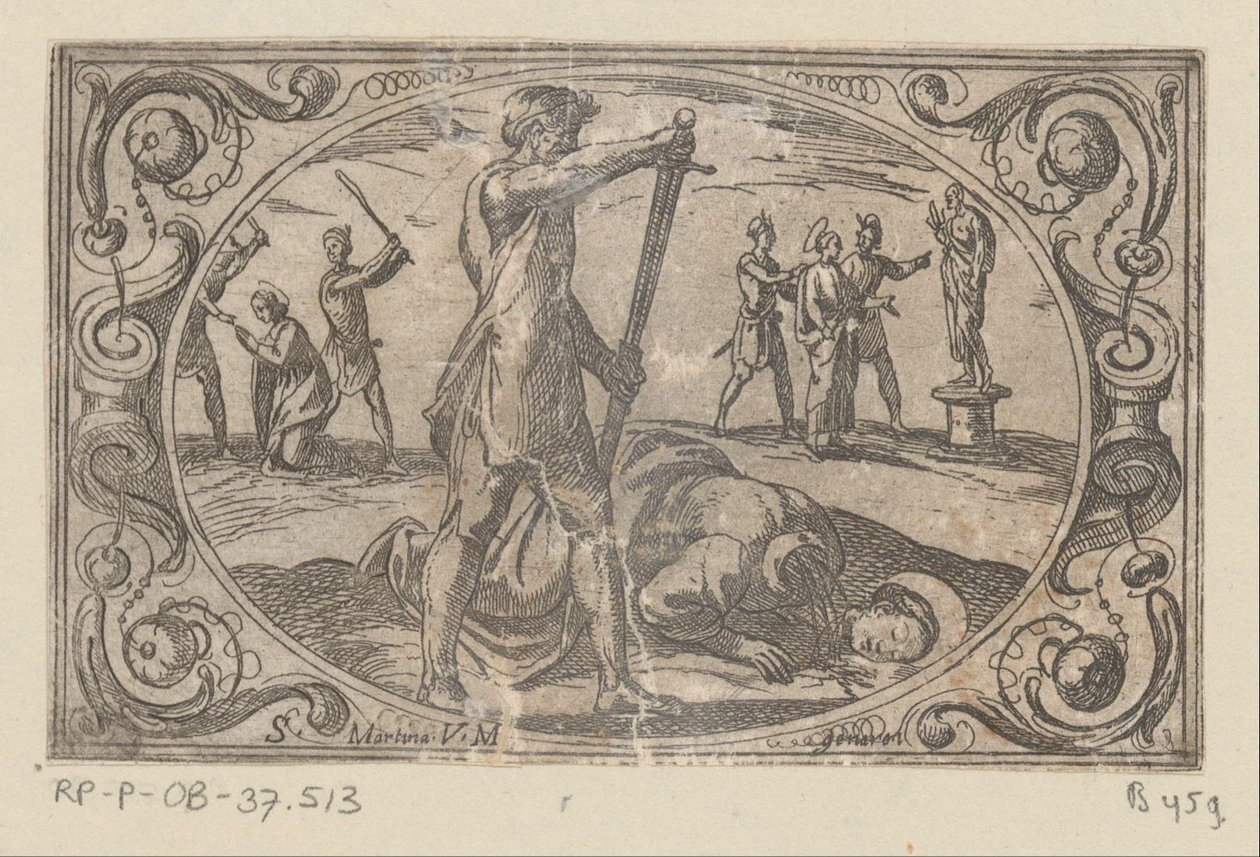 H. Martina Romeinse martelaressen (serietitel) Imagini di moltes vergini Rom i martyrskap (serietitel) av Antonio Tempesta