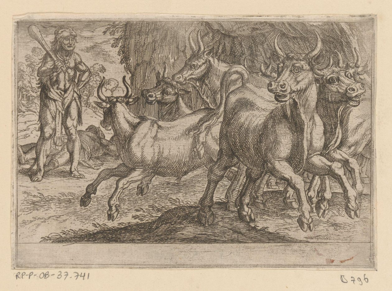 Herkules och boskapen i Geryon The Twelve Labours of Hercules (serietitel) av Antonio Tempesta