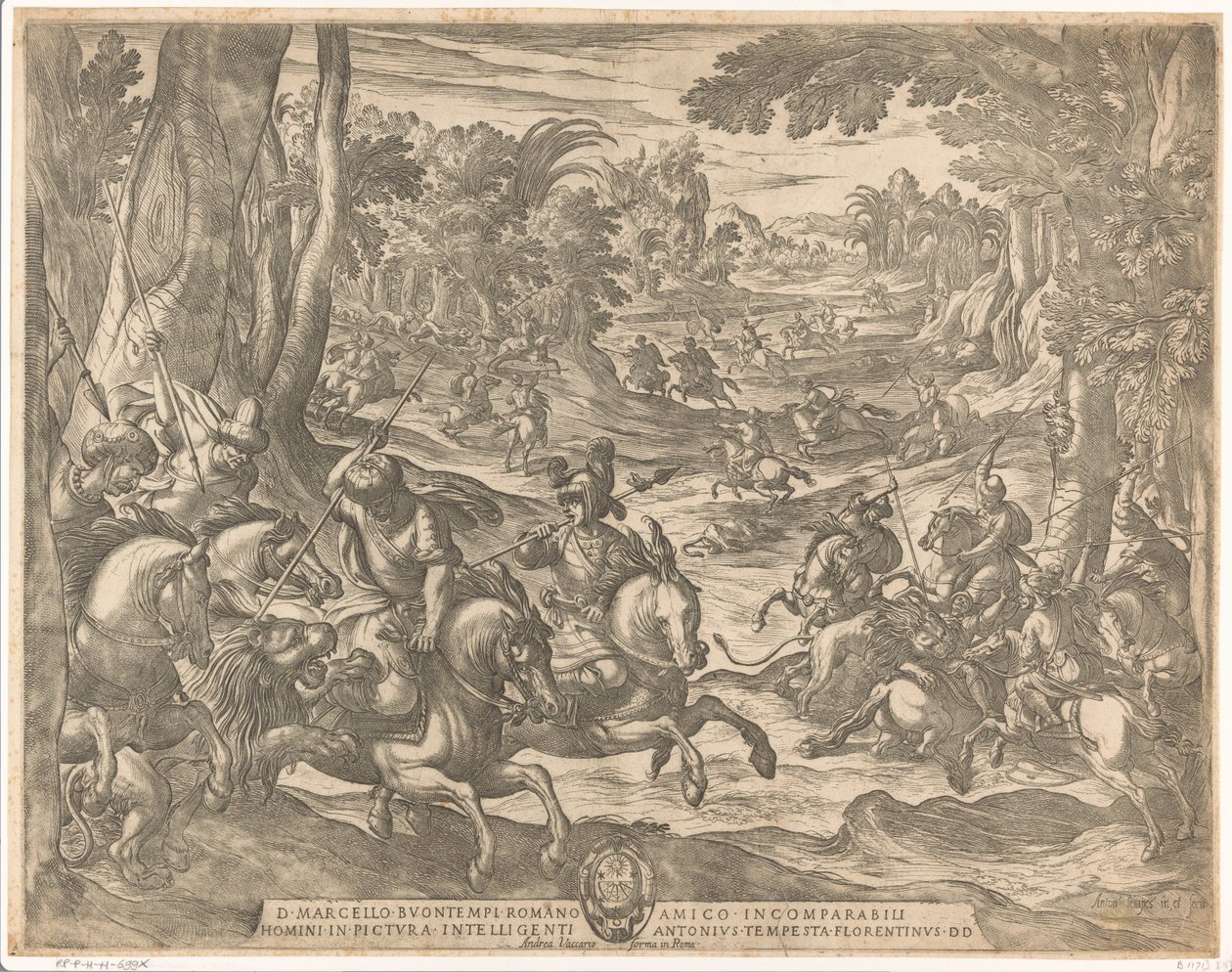 Lejonjakt av Antonio Tempesta