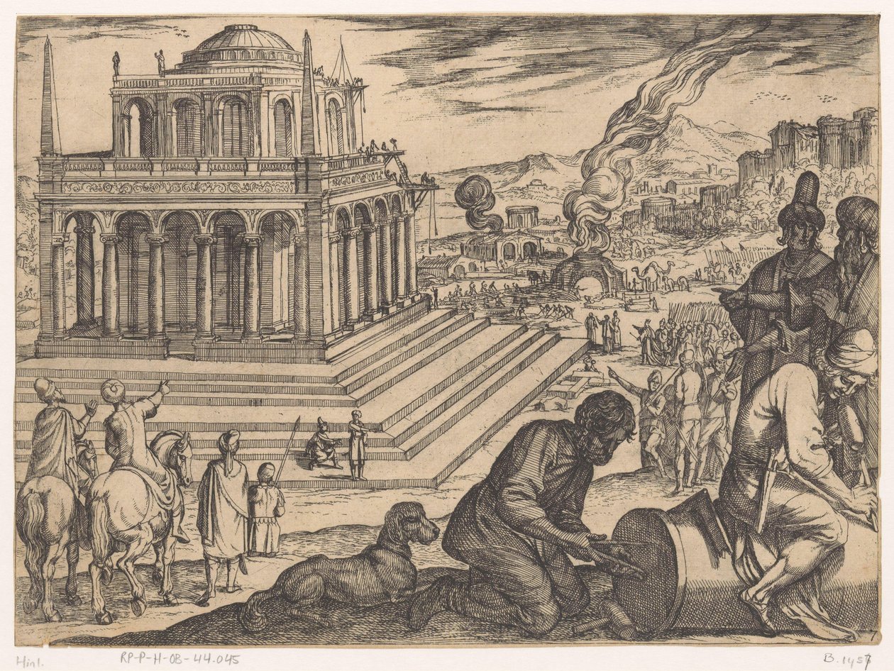 Mausoleet i Halikarnassos av Antonio Tempesta