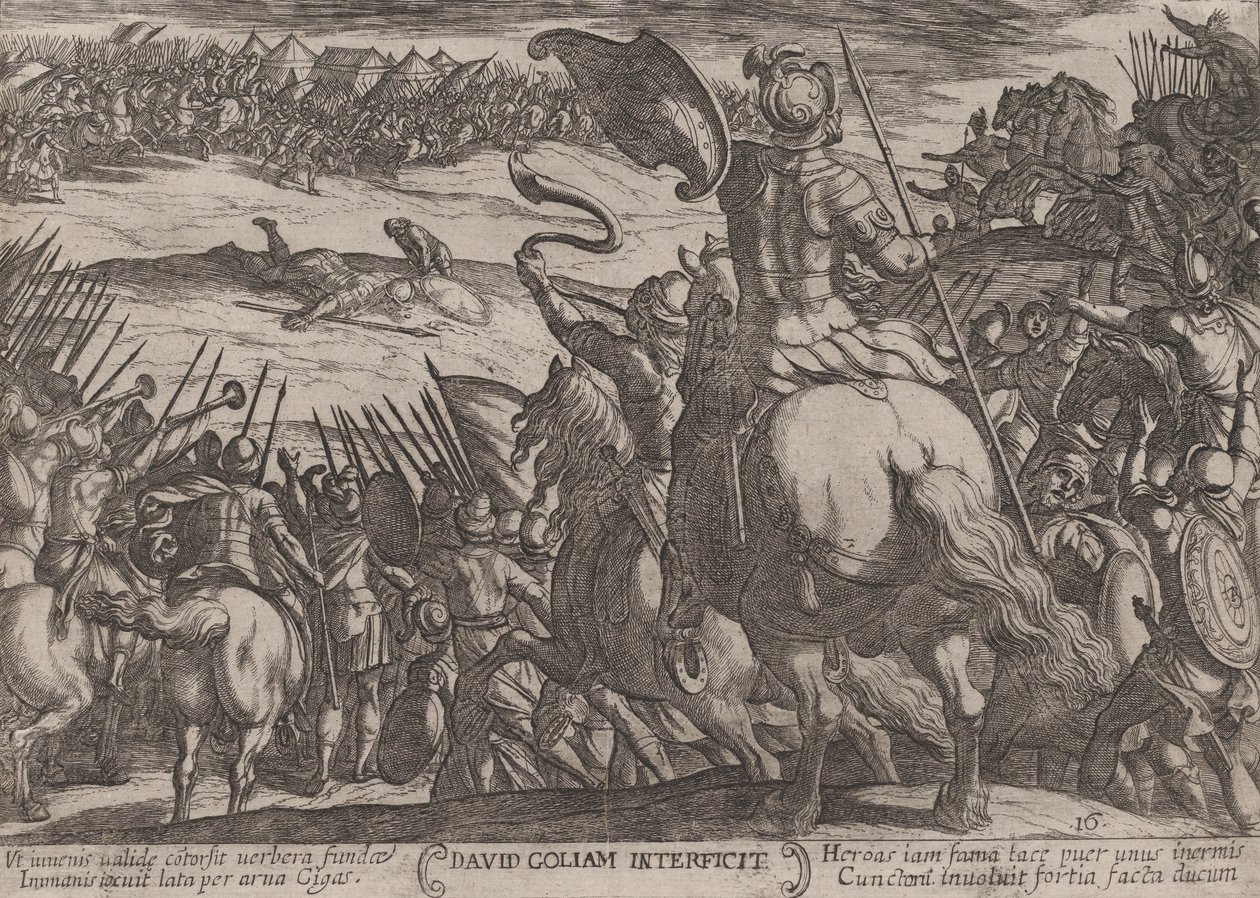 Platt 16: David Killing Goliath, från 