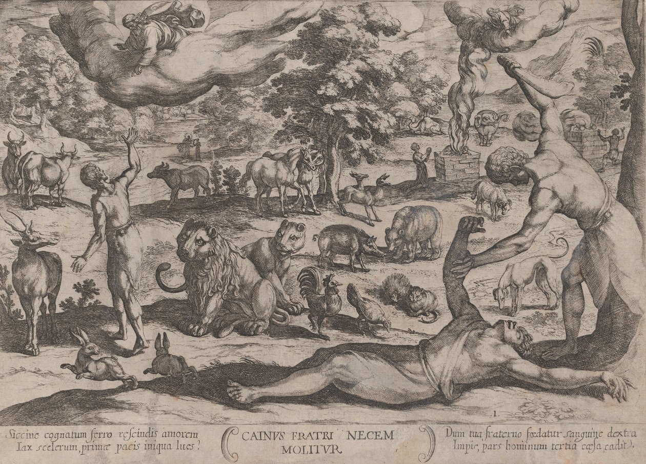 Platta 1: Cain Killing Abel, från 