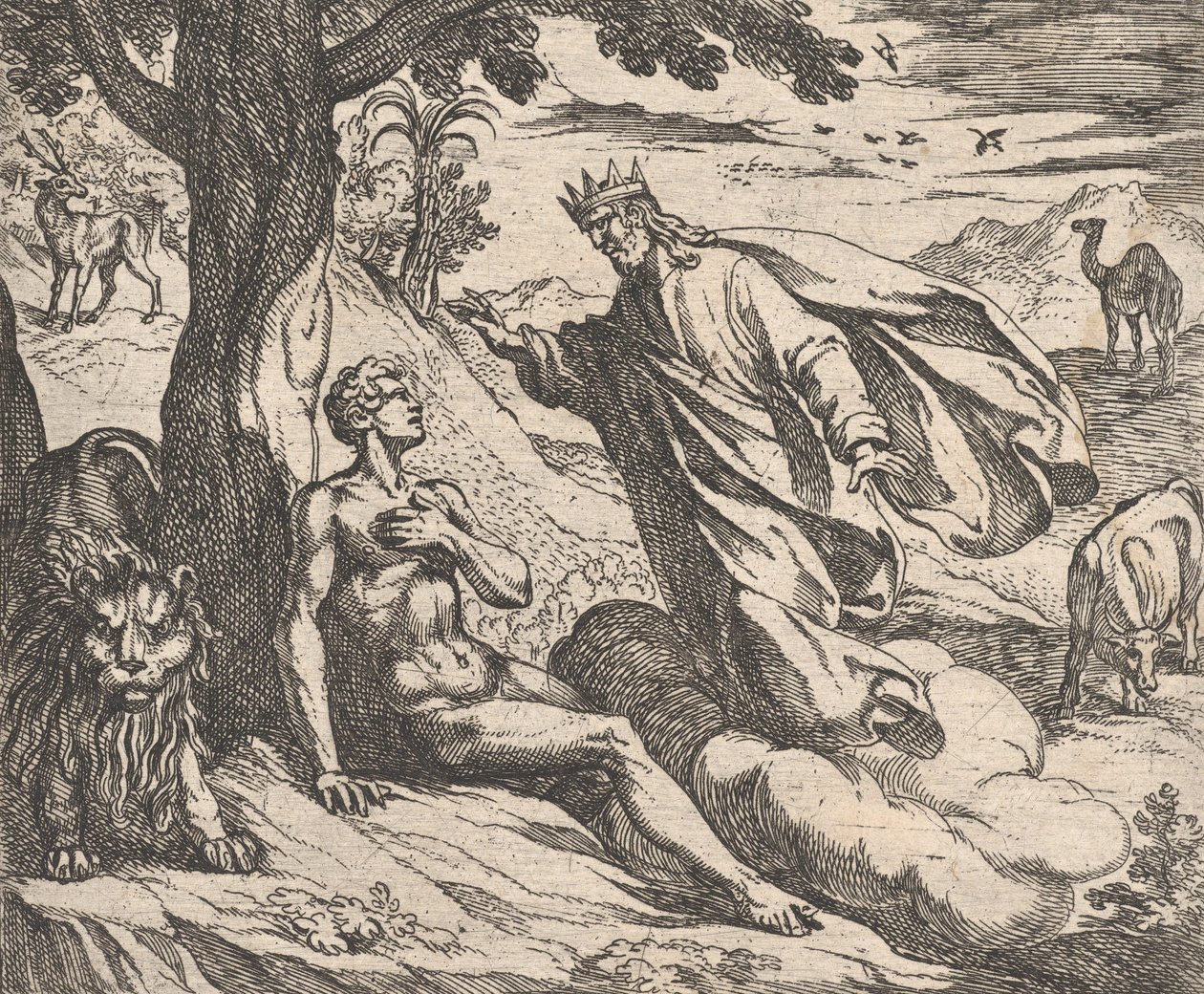 Plåt 2: The Creation of Man Hominis creatio, från Ovidius 