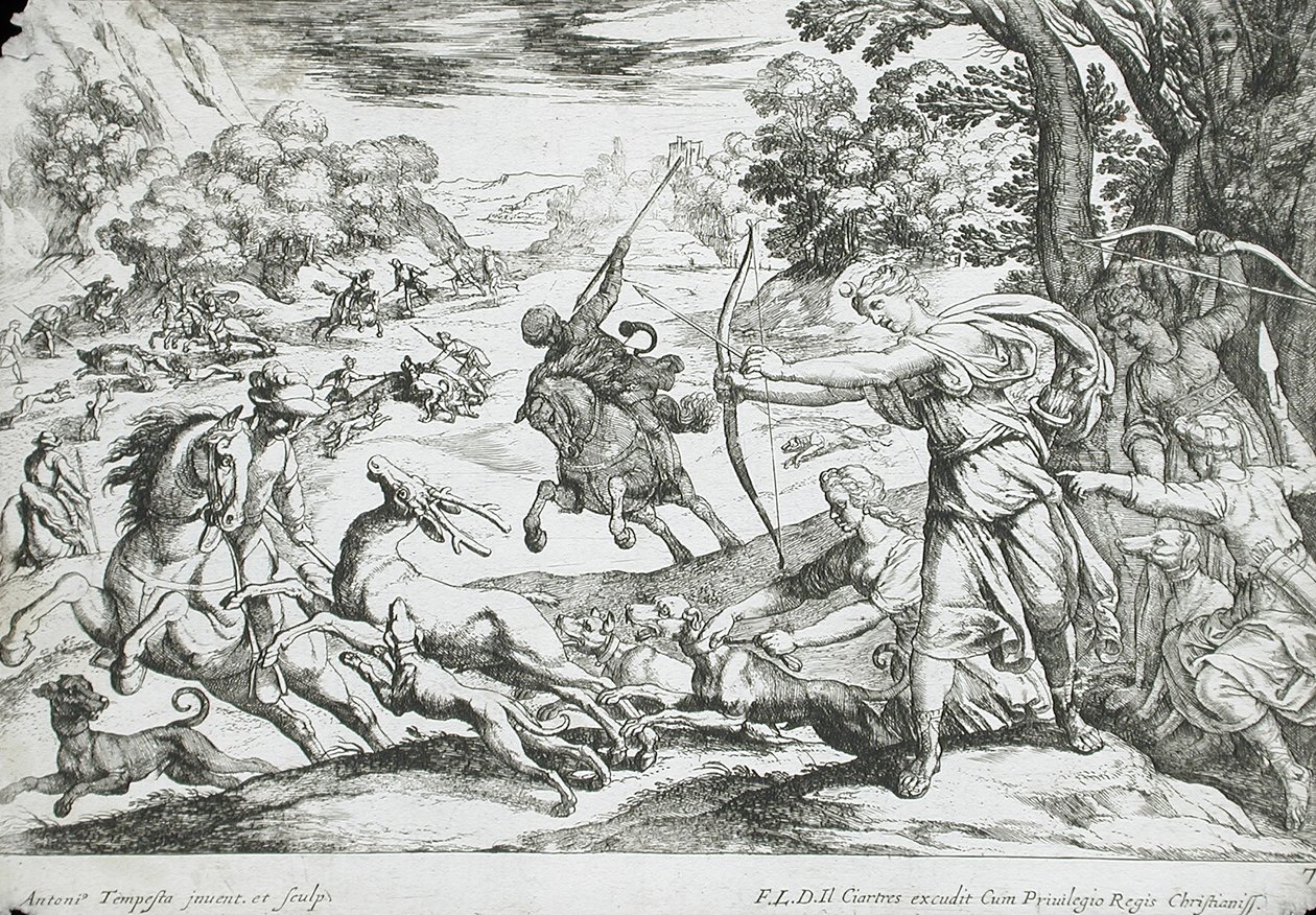 Hjortjakt av Antonio Tempesta