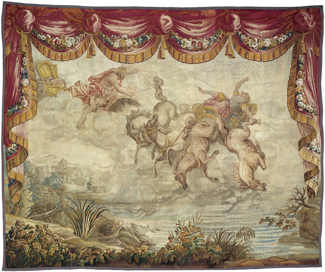 Phaetons fall, efter 1776 av Antonio Tempesta