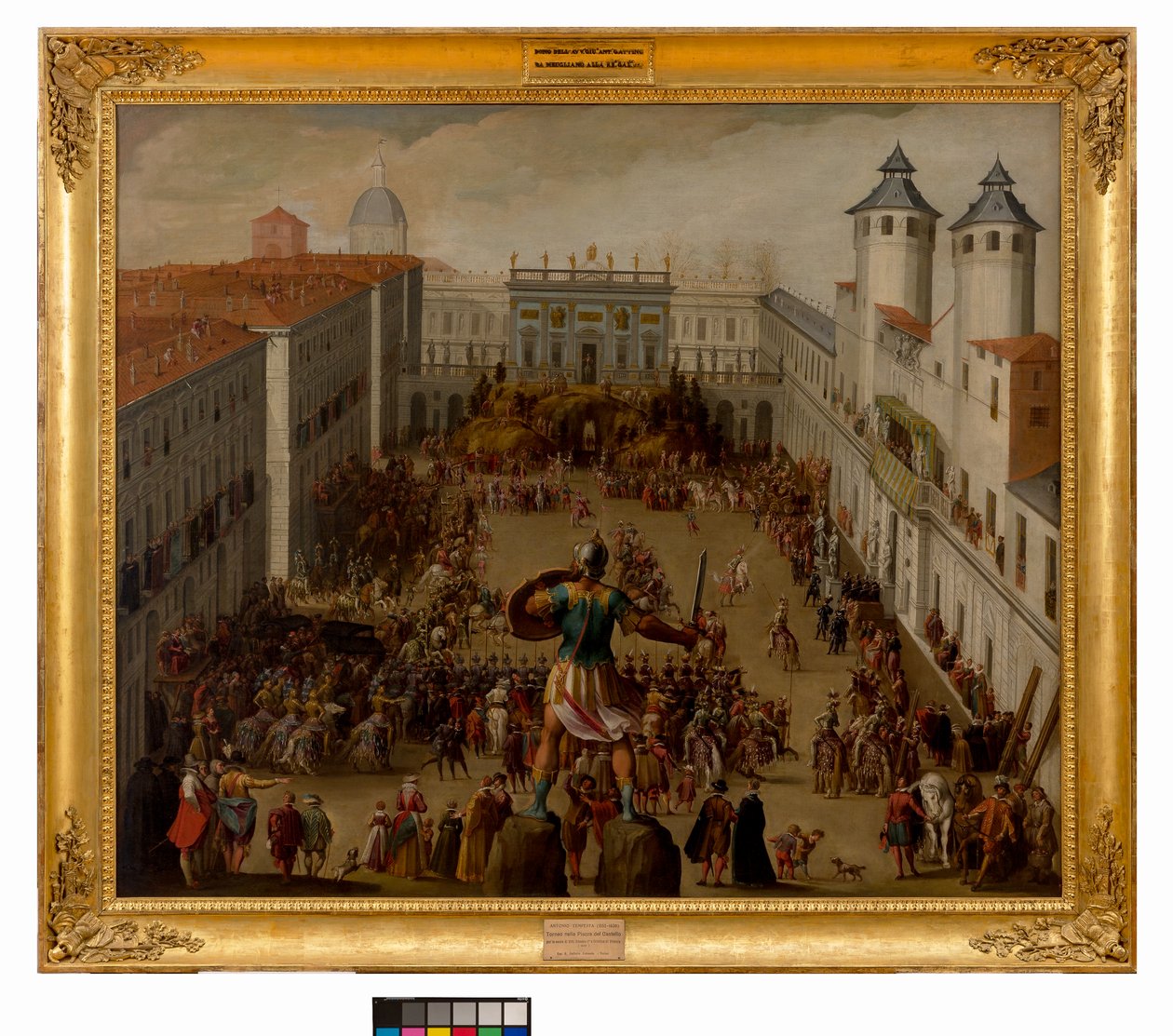 Turnering på Piazza del Castello, Turin, 1620 av Antonio Tempesta