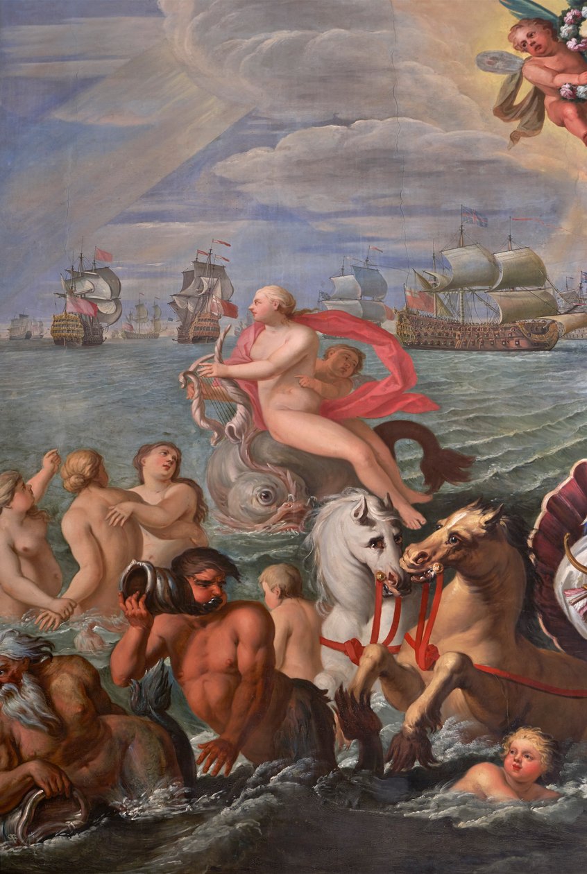 Detalj från Drottningens salong av Antonio Verrio