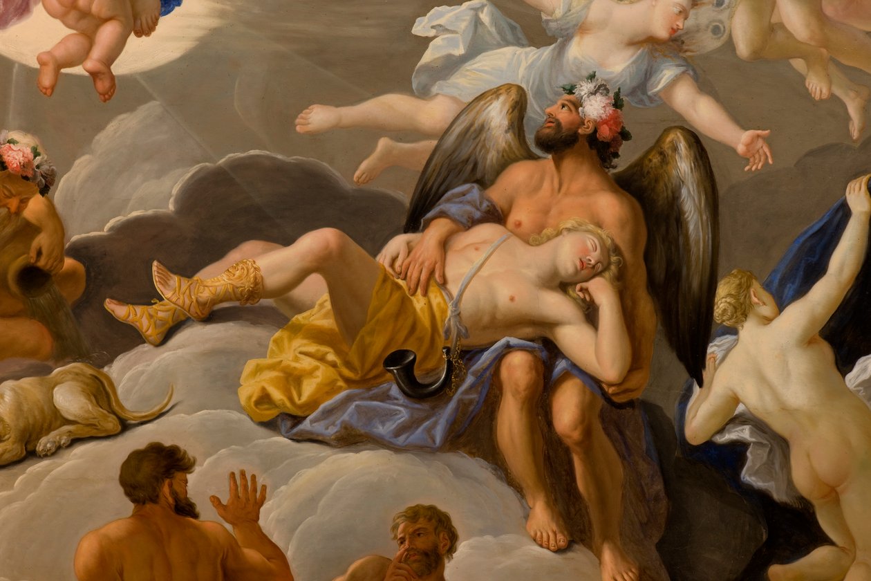 Kungens sängkammare, ca 1703-5 (målat tak) av Antonio Verrio