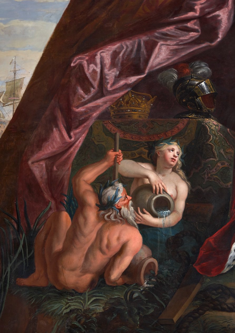 Triton och nereid, detalj från The Queen