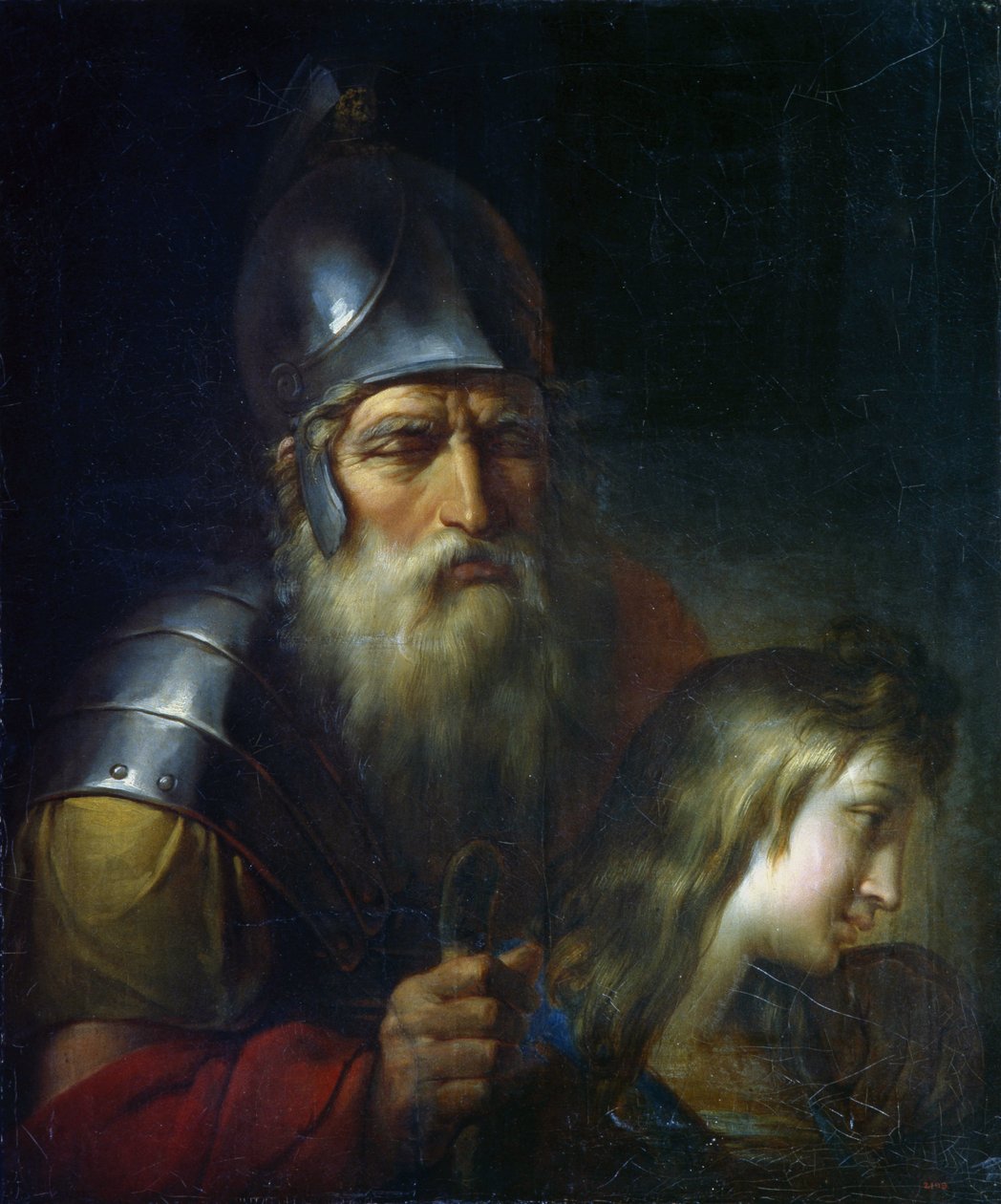 Belisaire - Flavius ​​​​Belisarius (500-576) - Vigi, Antonio (1764-1844) - 1805 - Olja på duk - 81x68 - Ryska statens museum, St. Petersburg av Antonio Vighi