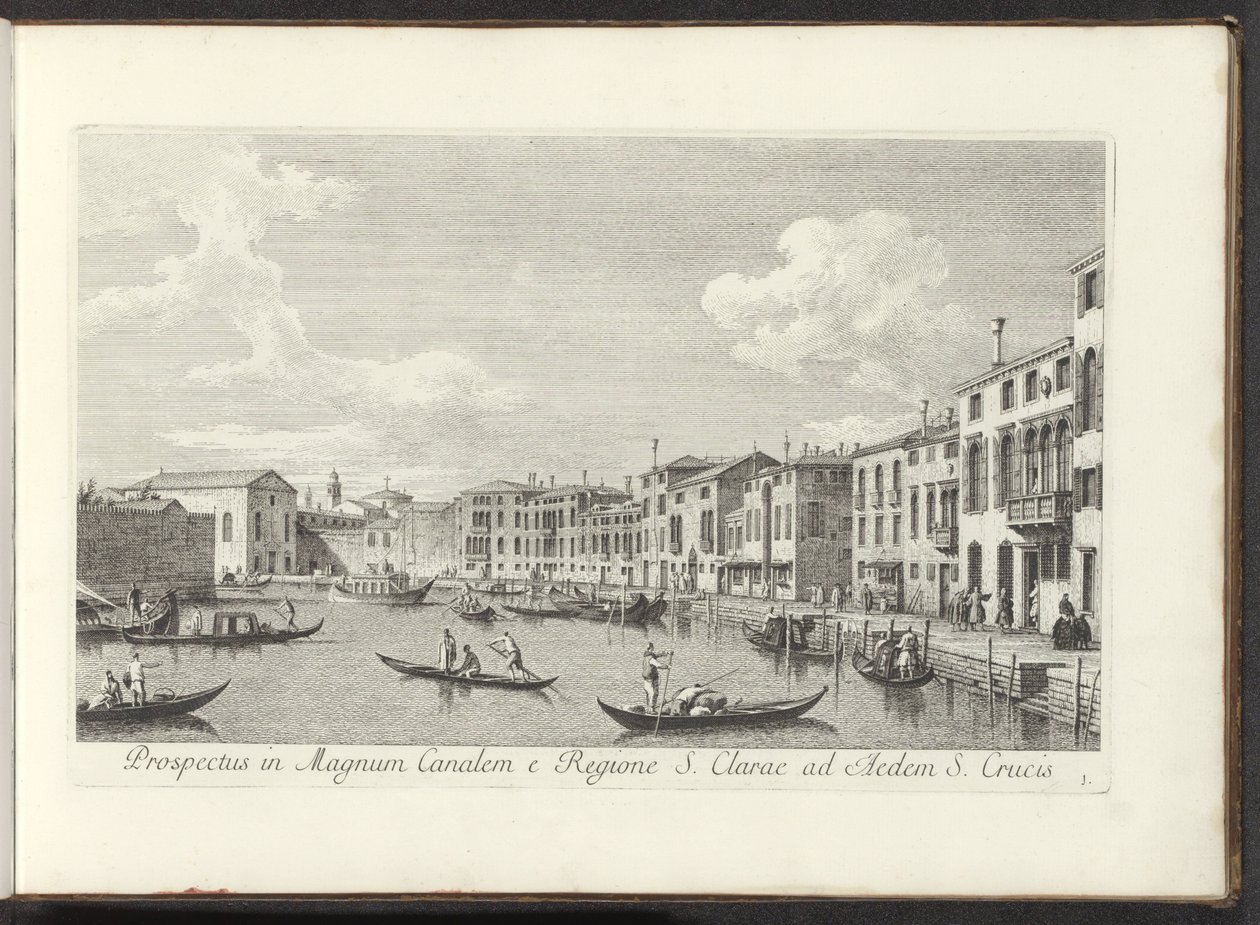 Utsikt över Canal Grande i Venedig Utsikt över Canal Grande från regionen St. Clare till det heliga korsets hus (titel på objektet) Den mest kända utsikten över staden Venedig, från Antoniuskanalens 38 paneler, tryckta på luft av Antonio Visentini, i tre d av Antonio Visentini