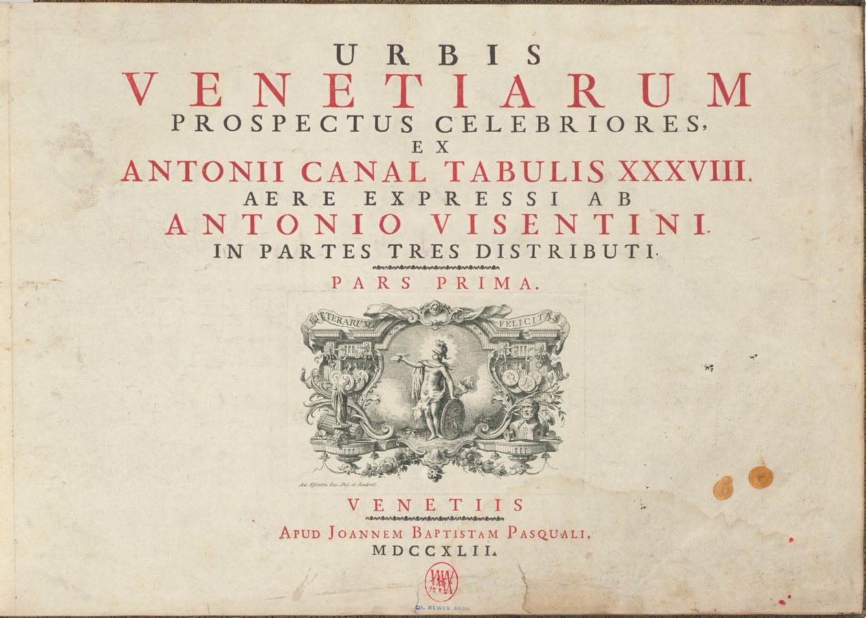 De mest berömda utsikterna över staden Venedig, från Antoniuskanalens tabeller 38 Air Expressi distribueras av Antonio Visentini i tre delar. Del ett [-Del tre] av Antonio Visentini