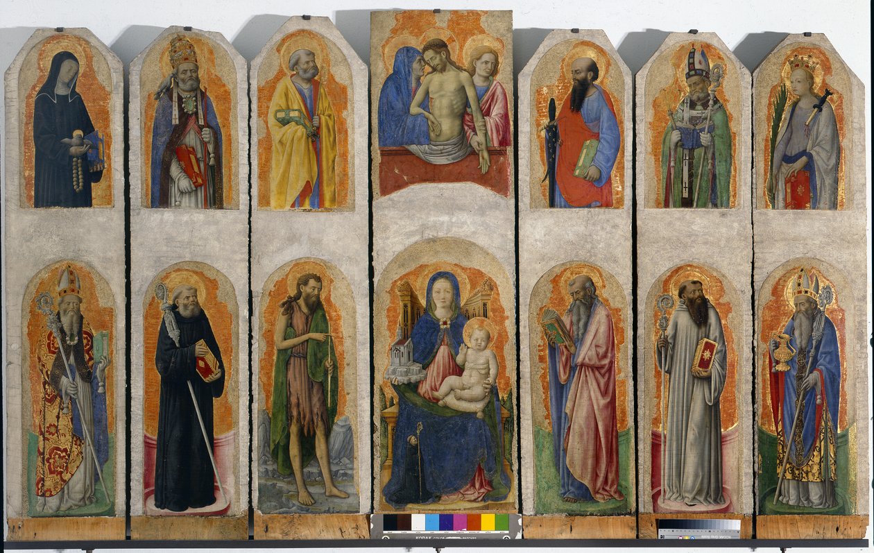 Polyptyk av Praglia, ca 1448 av Antonio Vivarini