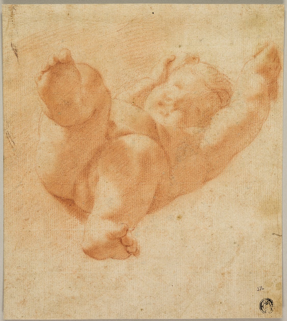 Förkortade Putto av Antonio da Correggio