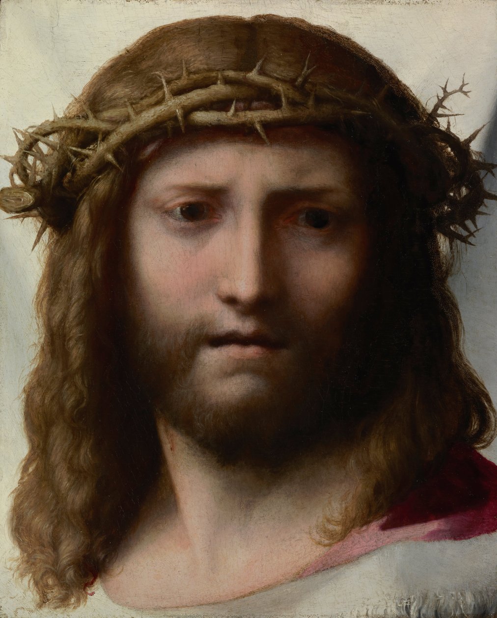 Kristi huvud, 1525-1528 av Antonio da Correggio