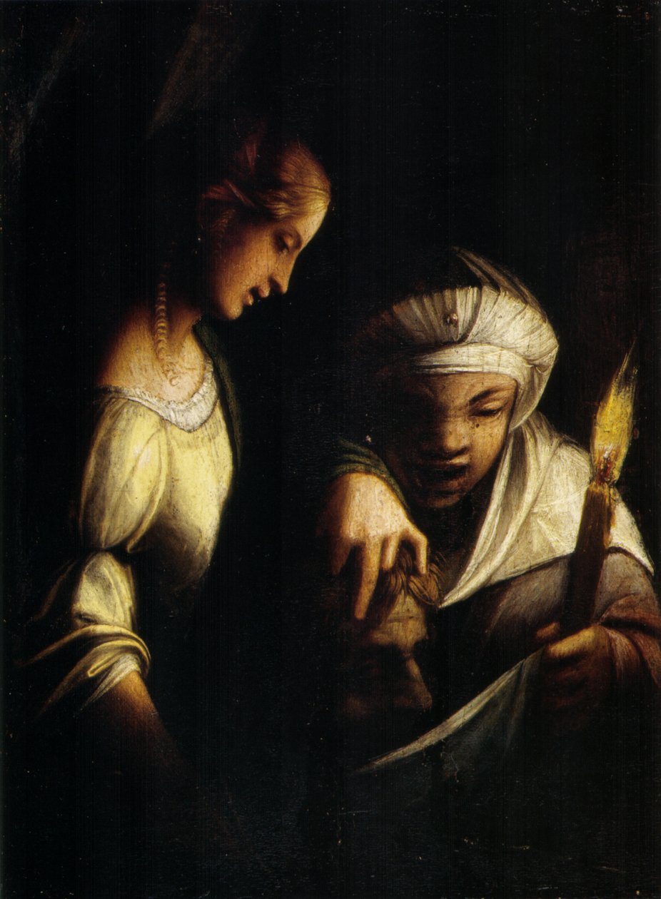 Judith och hennes tjänarinna av Antonio da Correggio
