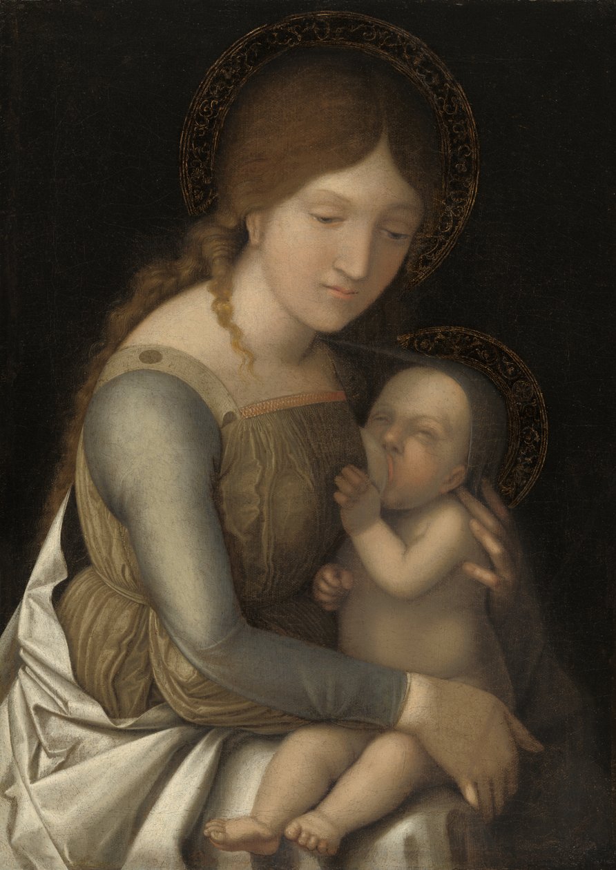 Madonna och barn av Antonio da Correggio