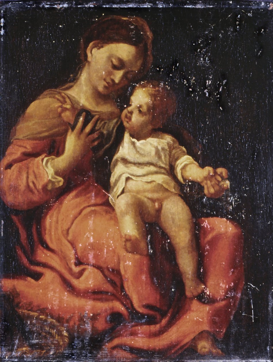 Madonna med barn av Antonio da Correggio