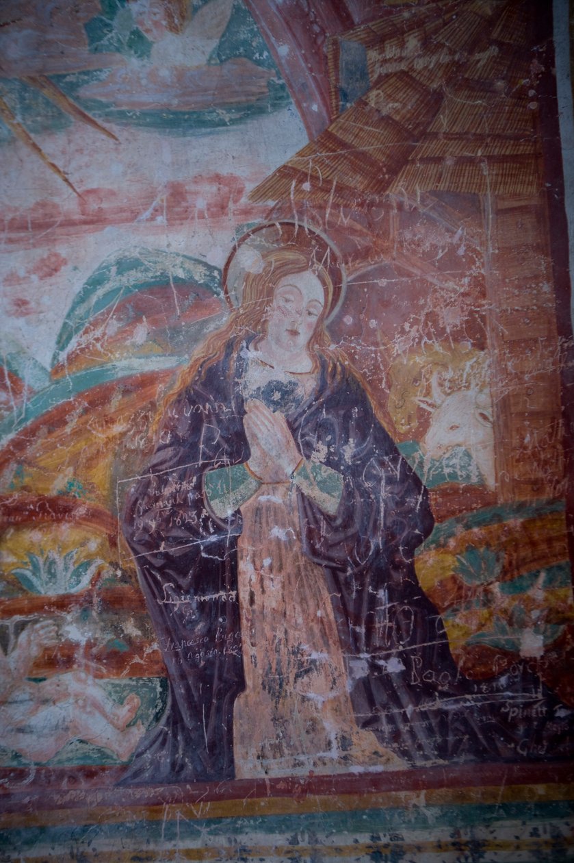 Madonna, detalj från födseln av Antonio da Padova