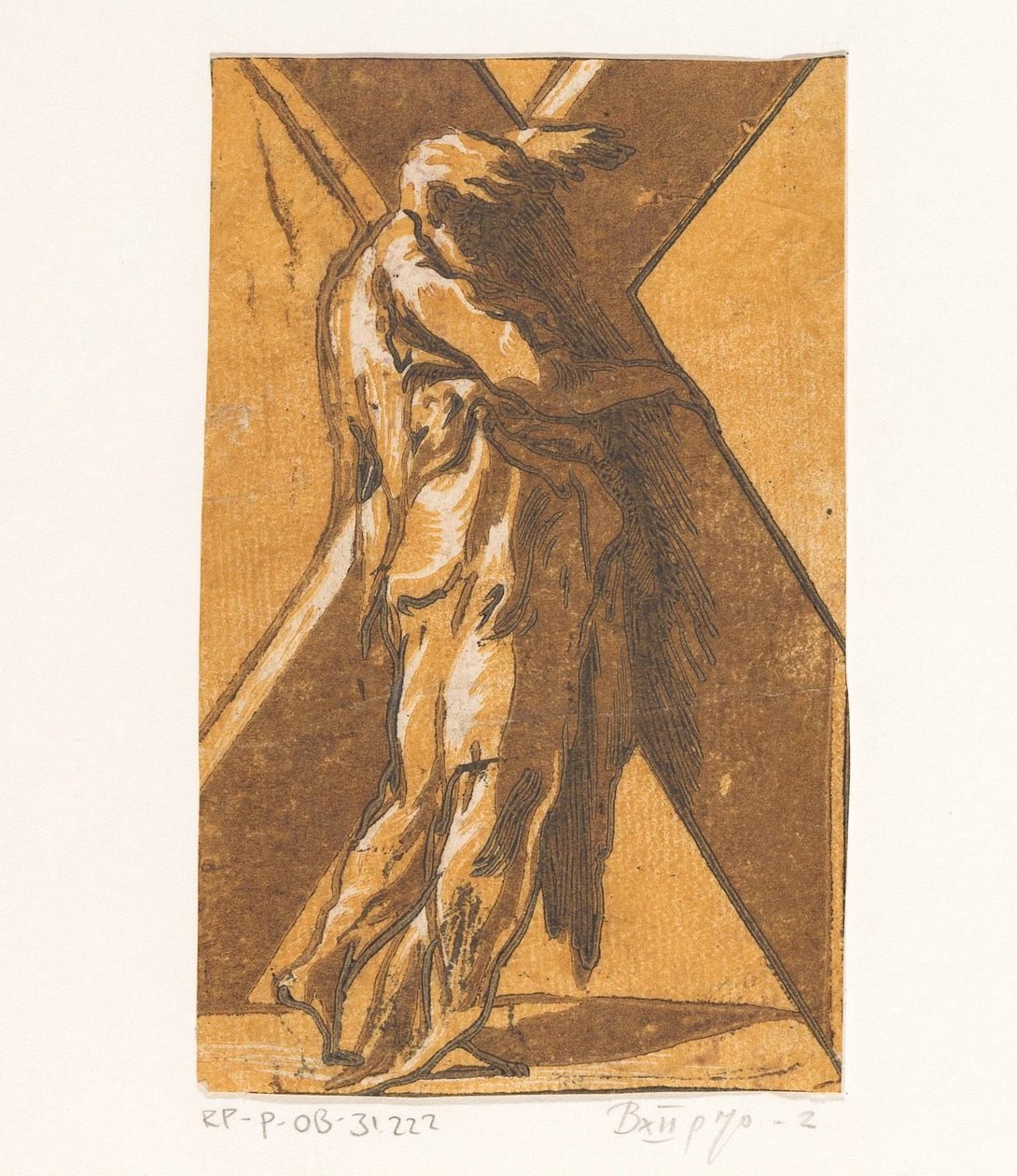 Sankt Andreas Kristus och de tolv apostlarna (serietitel) av Antonio da Trento (attributed to)