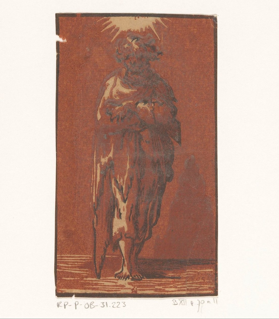 Saint Jude Thaddeus Kristus och de tolv apostlarna (serietitel) av Antonio da Trento (attributed to)