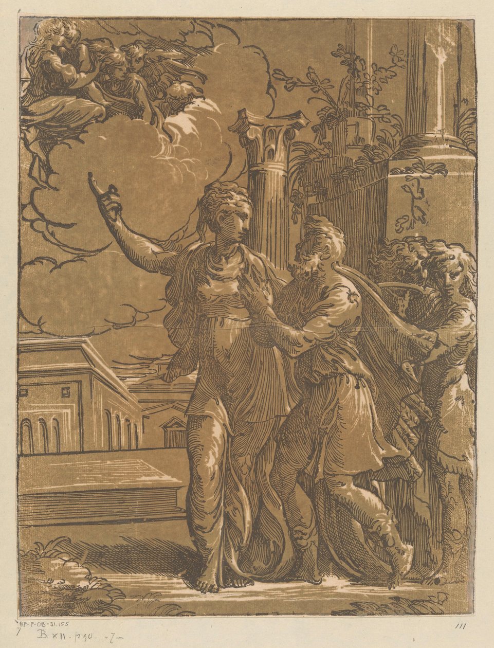 Kejsar Augustus och den tiburtinska sibylla av Antonio da Trento