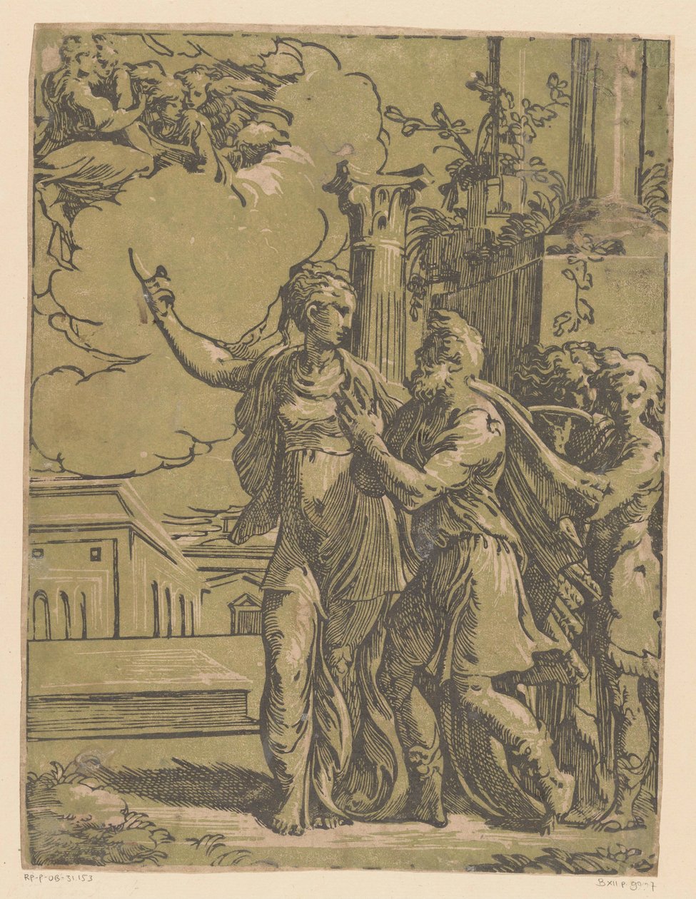 Kejsar Augustus och den tiburtinska sibylla av Antonio da Trento