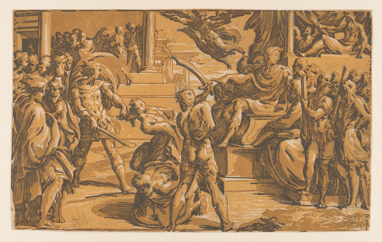 De heliga Petrus och Paulus martyrskap av Antonio da Trento