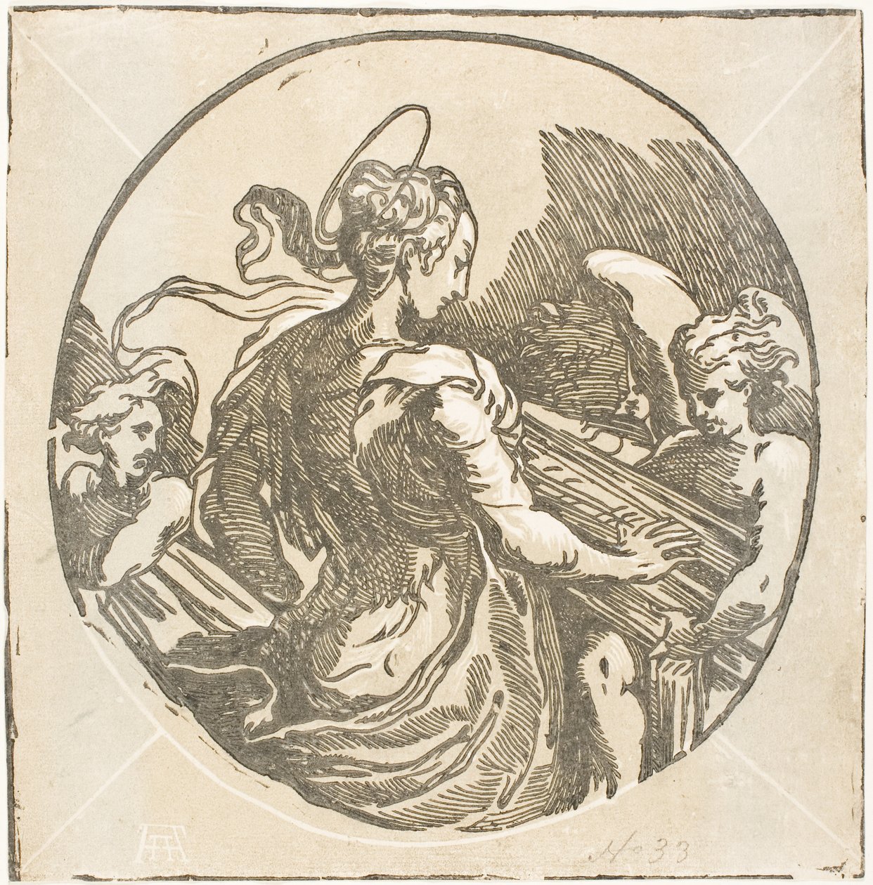 Heliga Cecilia av Antonio da Trento