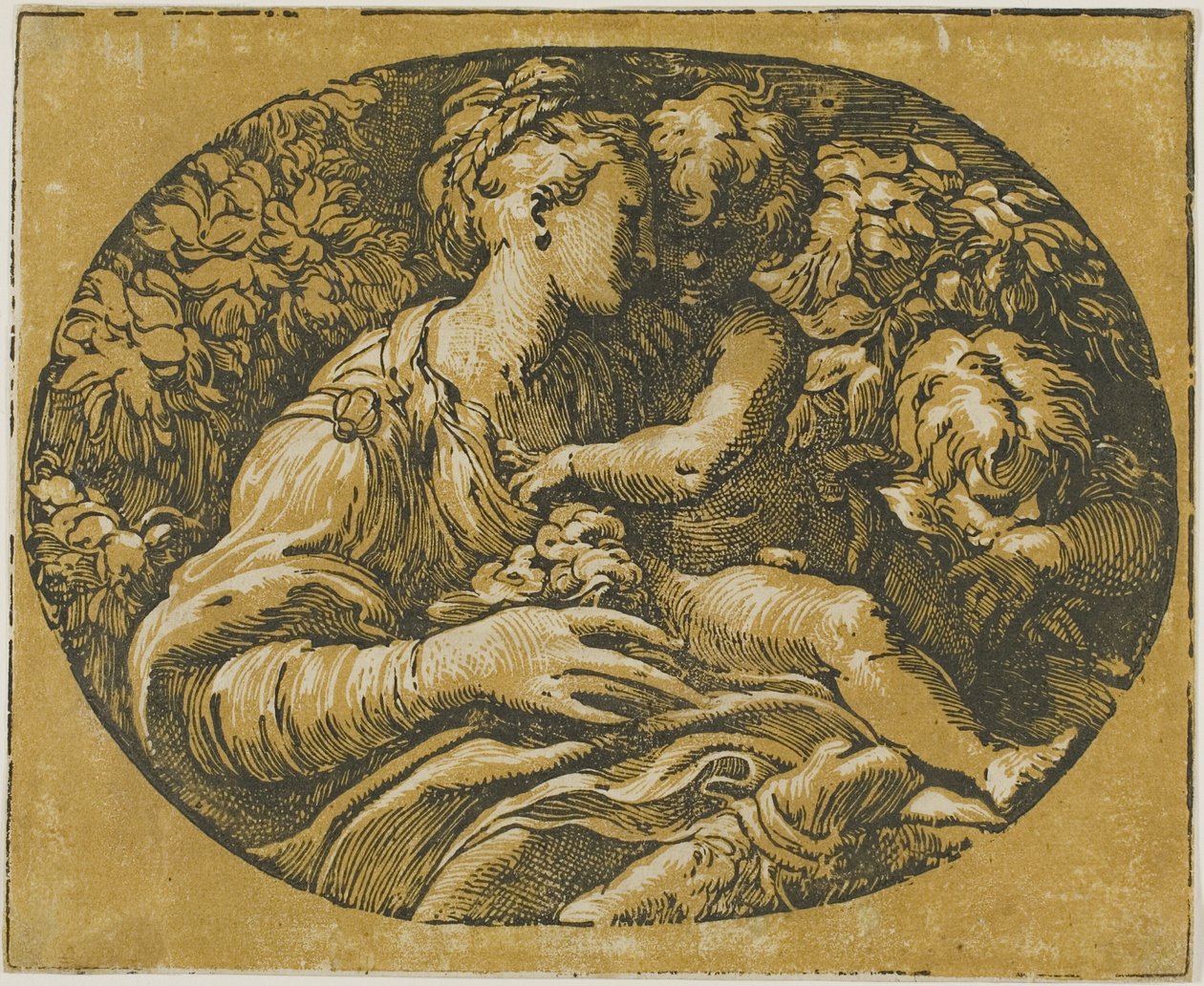 Jungfrun, Kristusbarnet och Johannes av Antonio da Trento