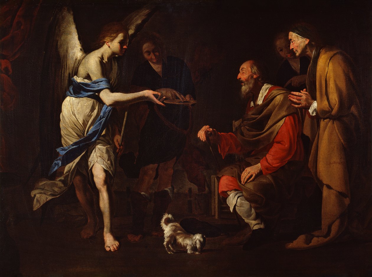 Tobias botgöring, ca 1600-50 (olja på duk) av Antonio de Bellis